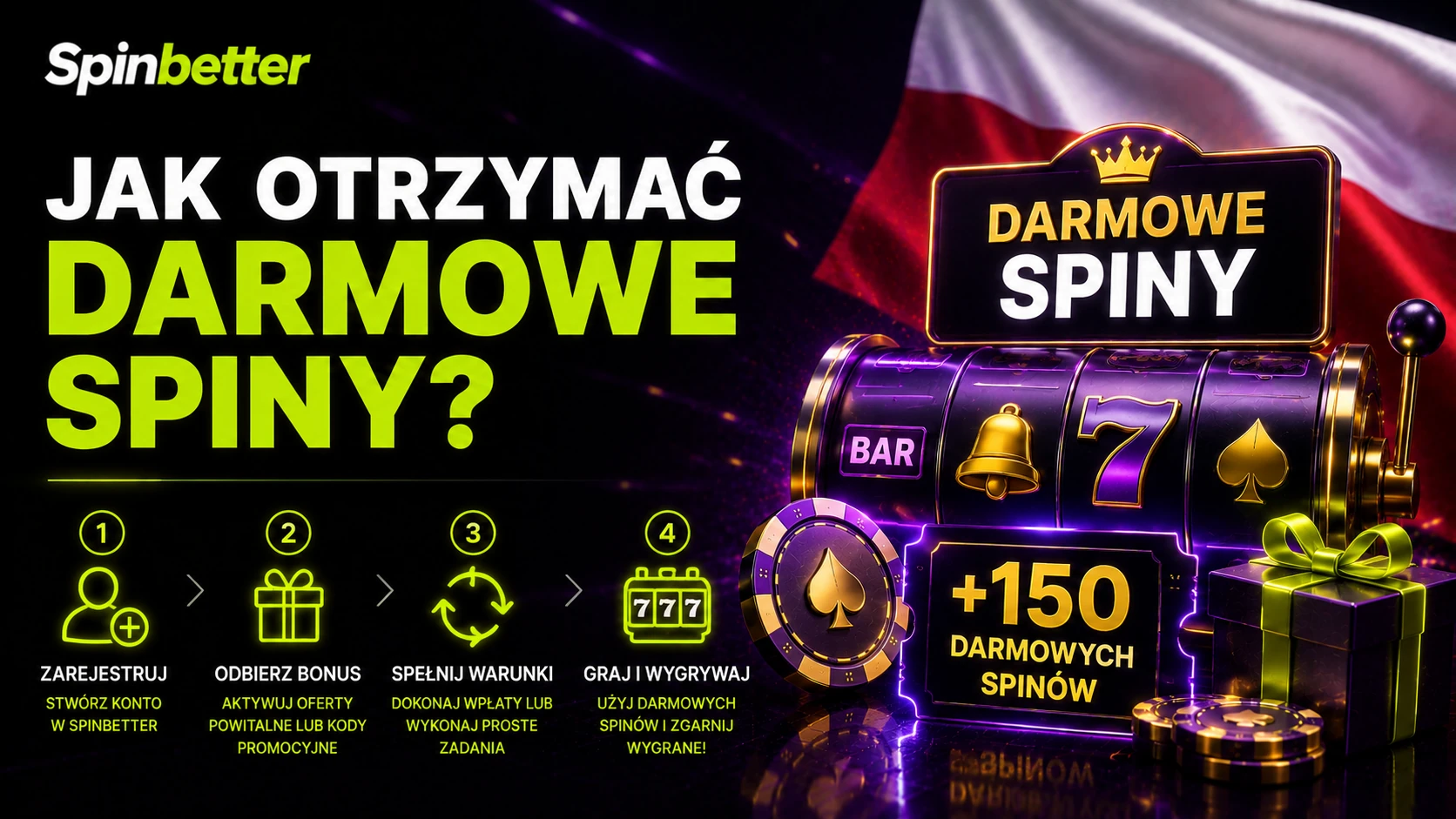 Ekran naliczania darmowych spinów SpinBetter po kolejnych wpłatach